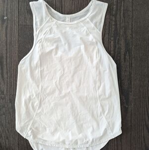 White Mesh Lululemon Tank Top